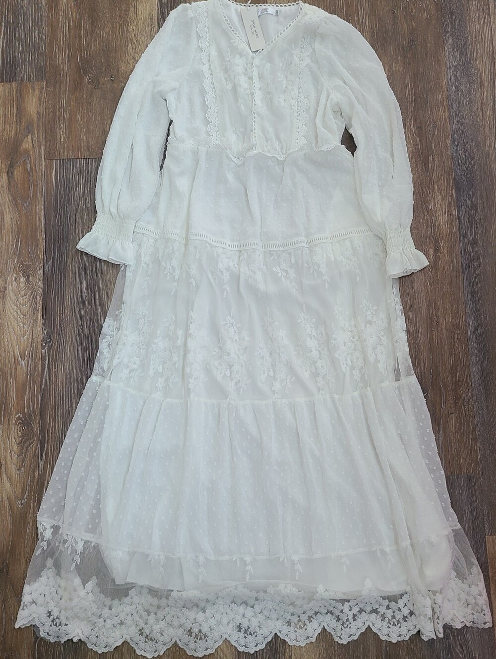 Sign Here Signature Clothing White Lace Dress Size XL New with tags